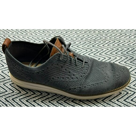 Cole Haan Men\'s Original Grand Stitchlite Oxfords Size 11 Gray Knit With Leather main image 5